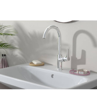 71130 LOGIS MISCELATORE MONOCOMANDO LAVABO 210 + SALTERELLO CROMO