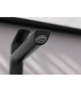 71254 LOGIS WASHBASIN MIXER 110 COOLST. + POP-UP WASTE MATT BLACK