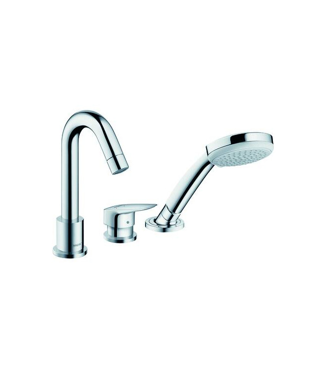 71310 LOGIS EXTERIOR GR. B.BATHTUB 3-HOLE + HAND SHOWER CHROME