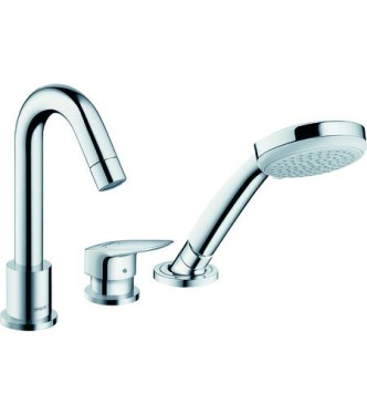 71310 LOGIS EXTERIOR GR. B.BATHTUB 3-HOLE + HAND SHOWER CHROME