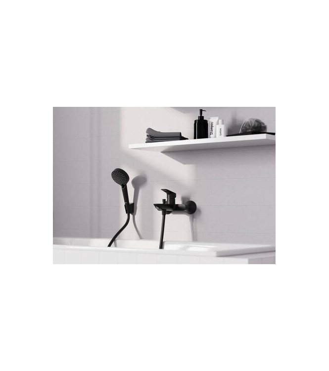 71400 LOGIS MISCELATORE MONOCOMANDO ESTERNO VASCA NERO OPACO