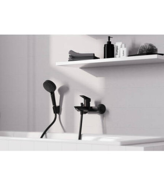 71400 LOGIS SINGLE-LEVER BATH MIXER EXTERNAL MATT BLACK