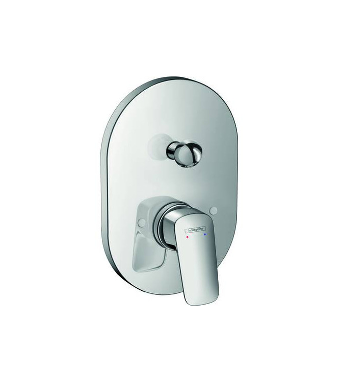 71406 LOGIS OUTER PART CONCEALED OVAL BATHTUB MIXER CHROME