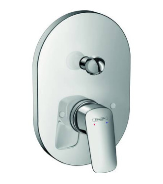 71406 LOGIS OUTER PART CONCEALED OVAL BATHTUB MIXER CHROME