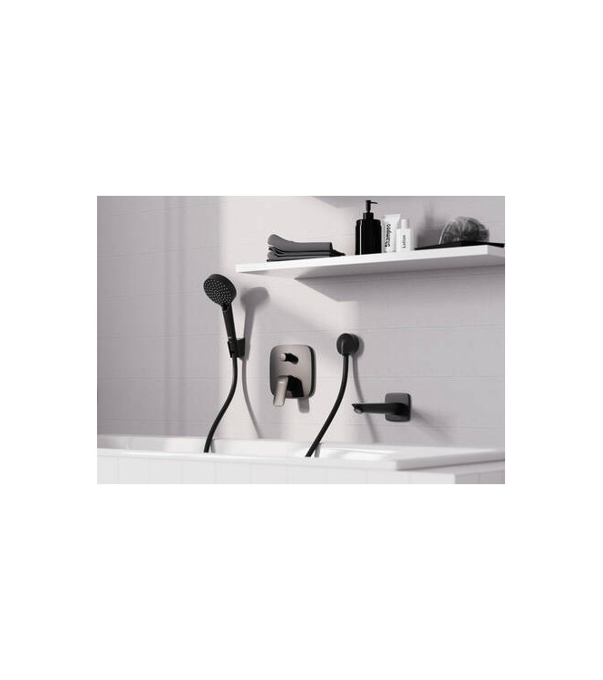 71407 LOGIS EXTERNAL RECESSED MIXER PART VS + ANTI-GLARE MATT BLACK