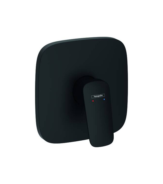 71605 LOGIS PARTE ESTERNA MISCELATORE INCASSO DOCCIA NERO OPACO