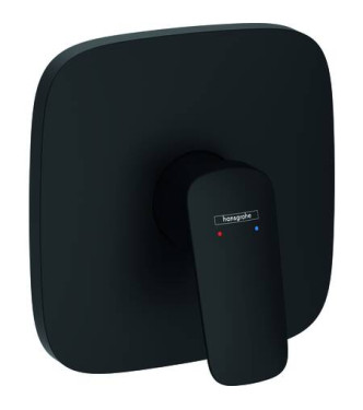 71605 LOGIS PARTE ESTERNA MISCELATORE INCASSO DOCCIA NERO OPACO