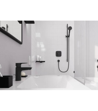 71605 LOGIS EXTERIOR PART CONCEALED SHOWER MIXER MATT BLACK