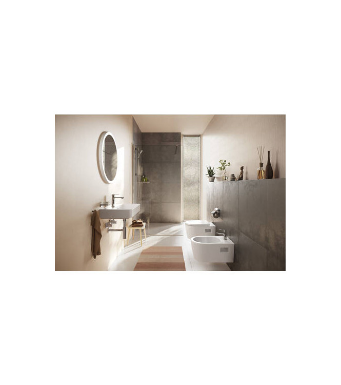 72212 REBRIS S MISCELATORE MONOCOMANDO BIDET C/PILETTA METALLO CROMO