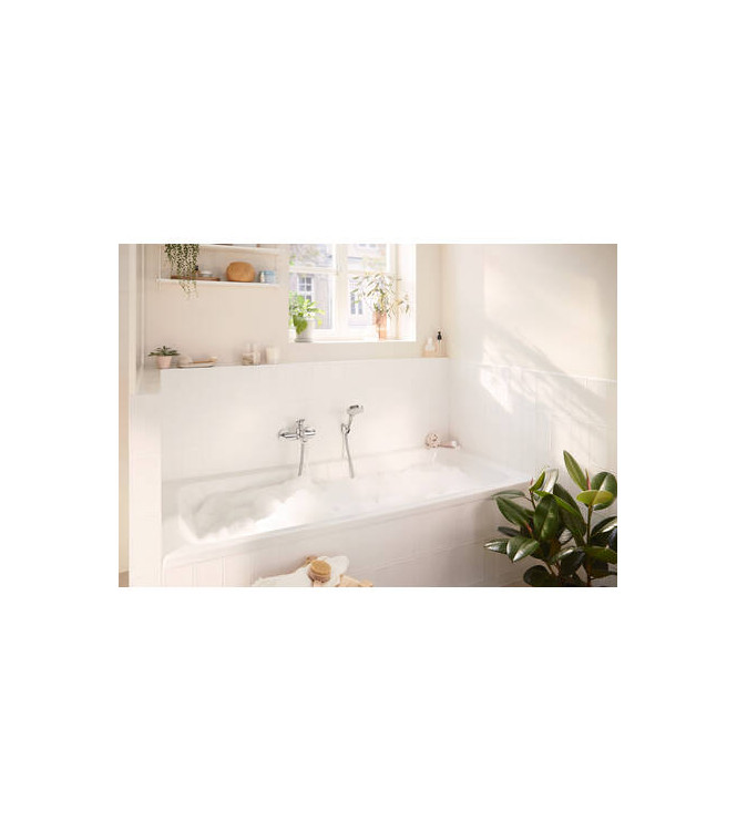 72440 REBRIS S SINGLE-LEVER BATH MIXER OUTSIDE MATT BLACK