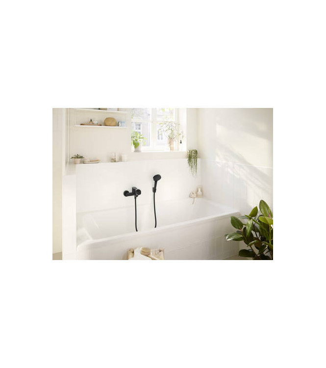 72440 REBRIS S SINGLE-LEVER BATH MIXER OUTSIDE MATT BLACK