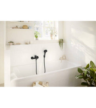72440 REBRIS S SINGLE-LEVER BATH MIXER OUTSIDE MATT BLACK
