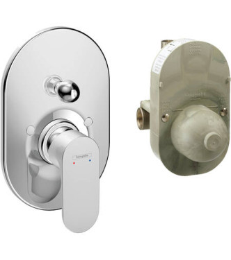 72448 REBRIS S SET CONCEALED SINGLE-LEVER BATH MIXER CHROME