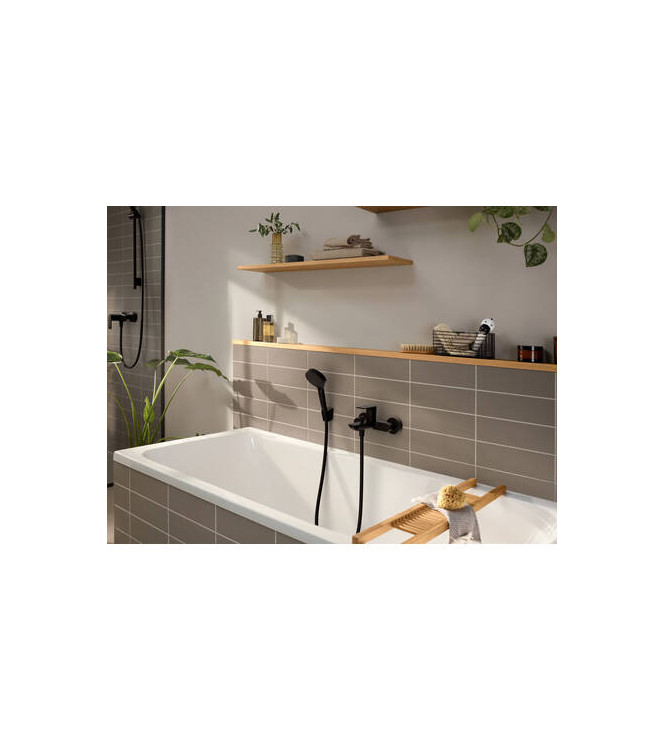 72450 REBRIS E SINGLE-LEVER BATH MIXER OUTSIDE MATT BLACK