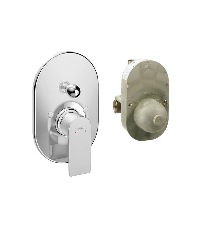 72458 REBRIS E SET CONCEALED SINGLE-LEVER BATH MIXER CHROME