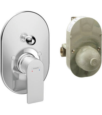 72458 REBRIS E SET CONCEALED SINGLE-LEVER BATH MIXER CHROME