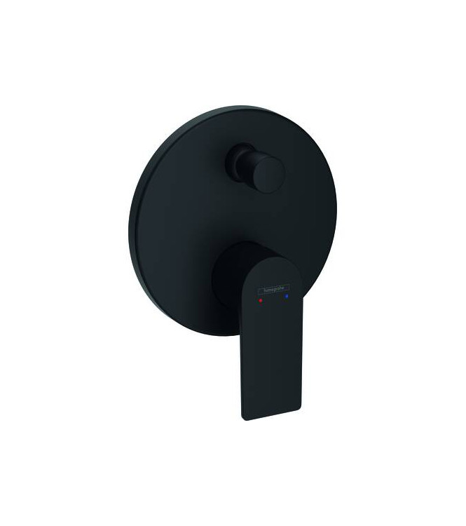72468 REBRIS E CONCEALED SINGLE-LEVER BATH MIXER X IBOX UNI MATT BLACK