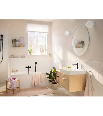 72519 REBRIS S MISCELATORE MONOCOMANDO LAVABO COOLST. C/PILETTA NERO OPACO