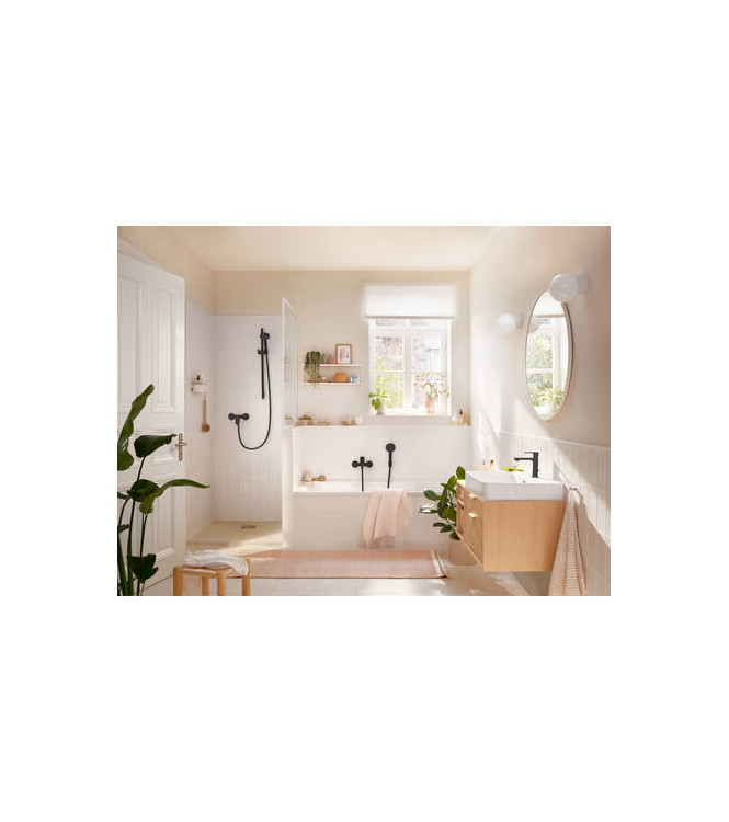 72519 REBRIS S SINGLE-LEVER BASIN MIXER COOLST. W/SINK MATT BLACK