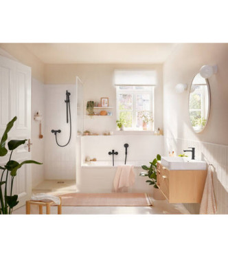 72519 REBRIS S SINGLE-LEVER BASIN MIXER COOLST. W/SINK MATT BLACK