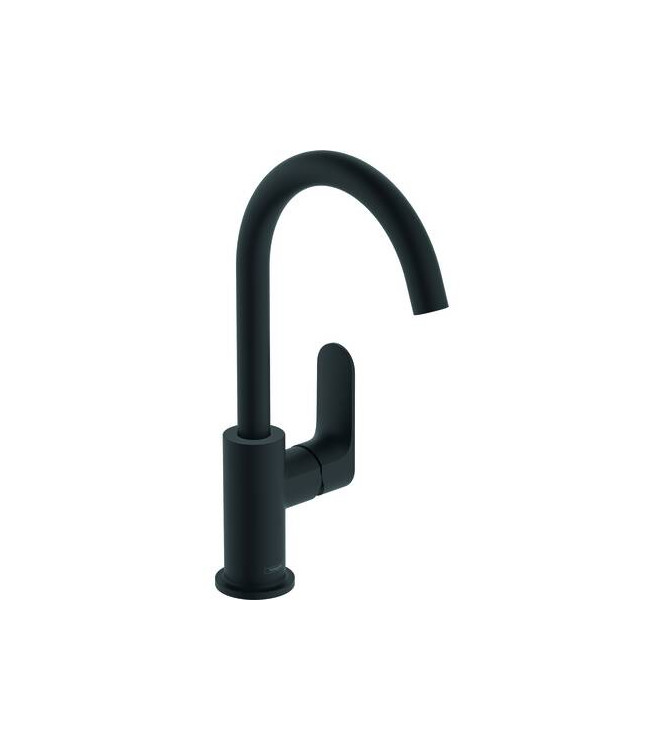 72536 REBRIS S SINGLE-LEVER BASIN MIXER W/TURNING SPOUT MATT BLACK