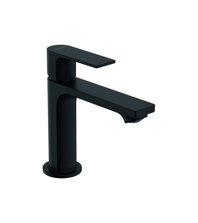 72557 REBRIS E SINGLE LEVER BASIN MIXER W/SINK MATT BLACK