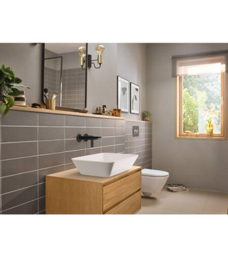 72568 REBRIS E SINGLE LEVER BASIN MIXER CONCEALED PAR. MATT BLACK