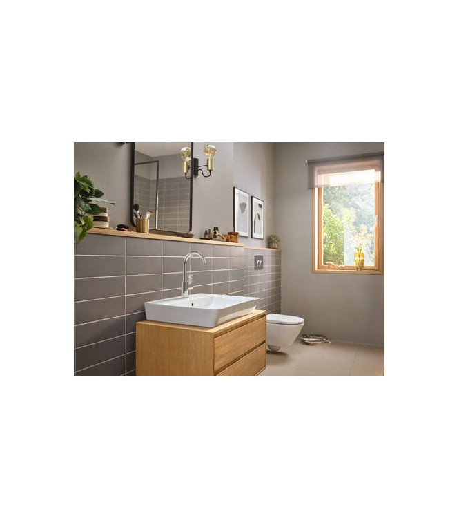 72576 REBRIS E MISCELATORE MONOCOMANDO LAVABO C/BOCCA GIR. CROMO