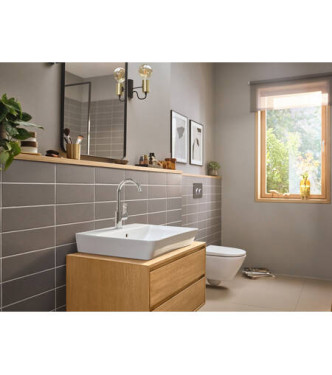 72576 REBRIS E SINGLE-LEVER BASIN MIXER W/TURNING SPOUT CHROME