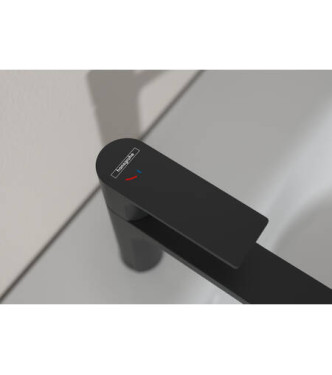 72586 REBRIS S MISCELATORE MONOCOMANDO LAVABO COOLST/ECOSM +  NERO OPACO