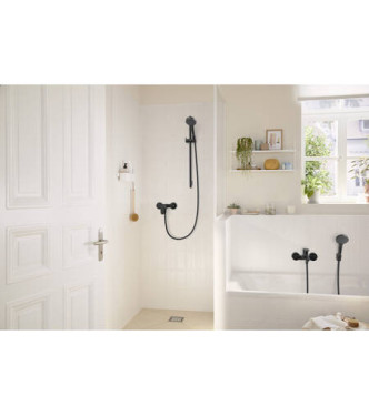 72640 REBRIS S SINGLE-LEVER SHOWER MIXER EXTERNAL MATT BLACK