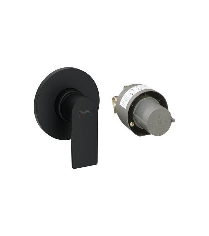 72658 REBRIS E SET MISCELATORE MONOCOMANDO VASCA INCASSO NERO OPACO