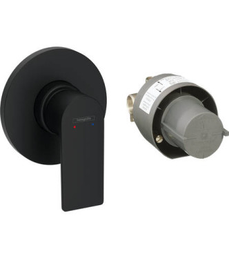 72658 REBRIS E SET MISCELATORE MONOCOMANDO VASCA INCASSO NERO OPACO