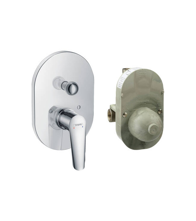 HG LOGIS E CONCEALED BATH MIXER SET, CHROME