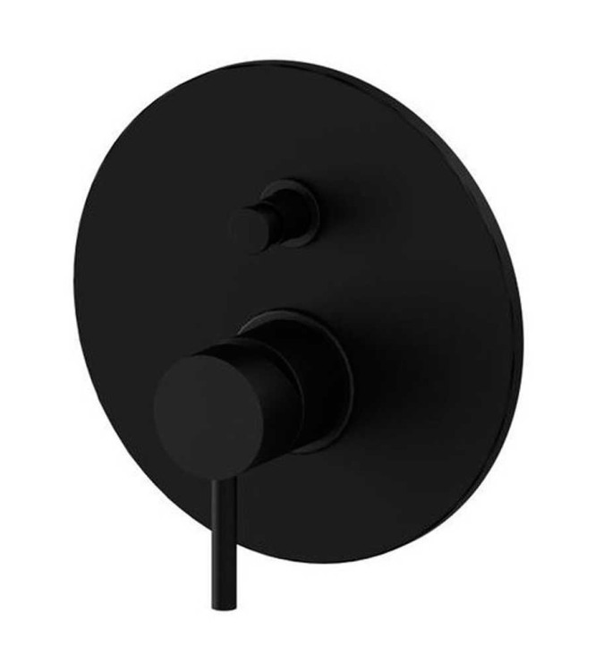 PAFFONI LIG015 LIGHT CONCEALED SHOWER MIXER WITH DIVERTER MATT BLACK