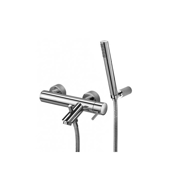 PAFFONI LIG023 LIGHT EXTERNAL SINGLE-LEVER BATH MIXER WITH CHROME DUPLEX