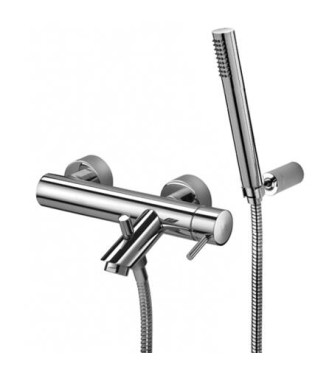 PAFFONI LIG023 LIGHT EXTERNAL SINGLE-LEVER BATH MIXER WITH CHROME DUPLEX