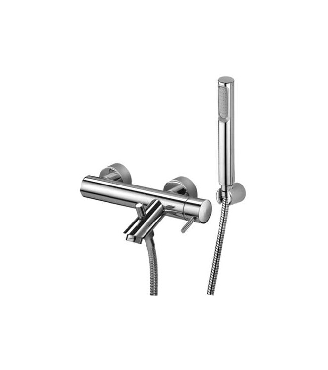 PAFFONI LIG026 LIGHT EXTERNAL SINGLE-LEVER BATH MIXER WITH CHROME DUPLEX