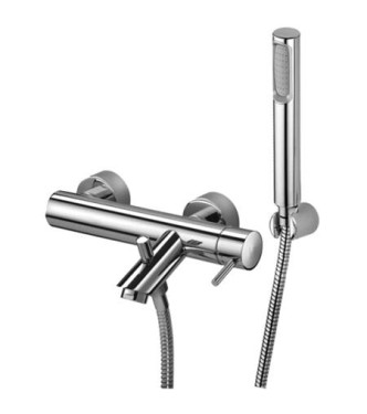 PAFFONI LIG026 LIGHT EXTERNAL SINGLE-LEVER BATH MIXER WITH CHROME DUPLEX