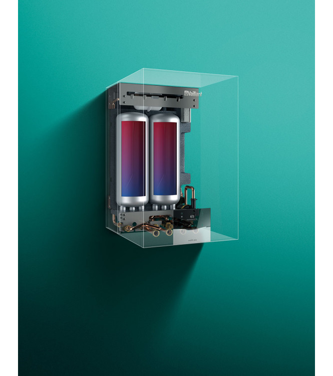 Vaillant ecoTEC plus VMI 30 CS/1-5 (H-IT) 30 kW boiler, Natural gas, wall-mounted, Heating + DHW, 20 L tank, Class A