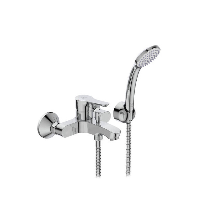 Ideal Standard Alpha external bath-shower mixer with accessories - Chrome
