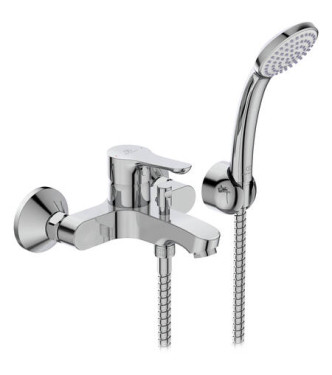 Ideal Standard Alpha external bath-shower mixer with accessories - Chrome