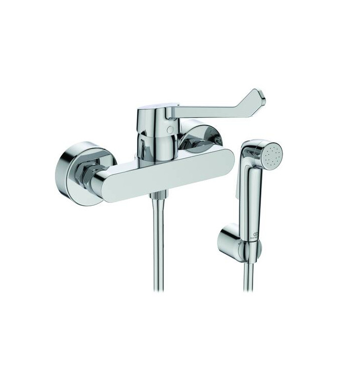 Miscelatore esterno doccia Ideal Standard Cerabase con leva lunga e accessori - Cromo