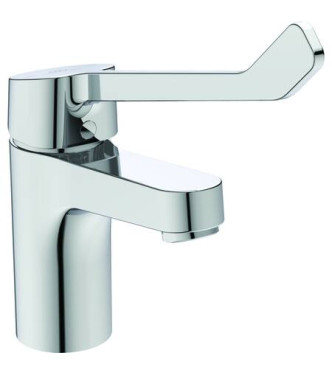 Ideal Standard Cerabase H80 washbasin mixer with automatic waste and long lever - Chrome
