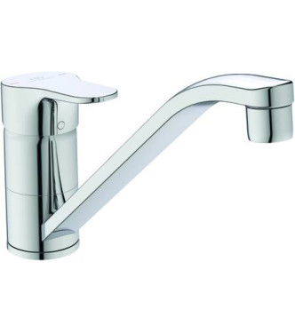 Miscelatore cucina Ideal Standard Cerabase con bocca bassa tubolare - Cromo