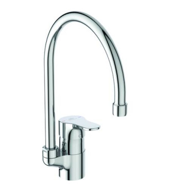 Ideal Standard Cerabase kitchen mixer body 38 with high tubular spout - Chrome