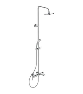 Ideal Standard Cerafine O mechanical tub/shower column with diverter D200 - Chrome