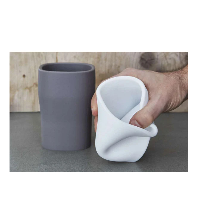 CURVY BICCHIERE GRIGIO OMBRA