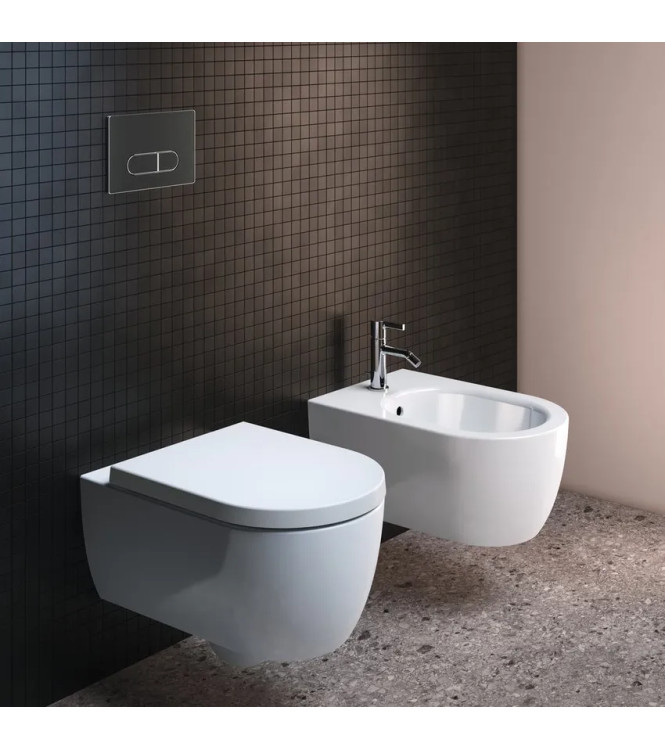 Set sanitari sospesi Ideal Standard Serie Blend Curve bianco lucido T374901 + T375001 + T376001