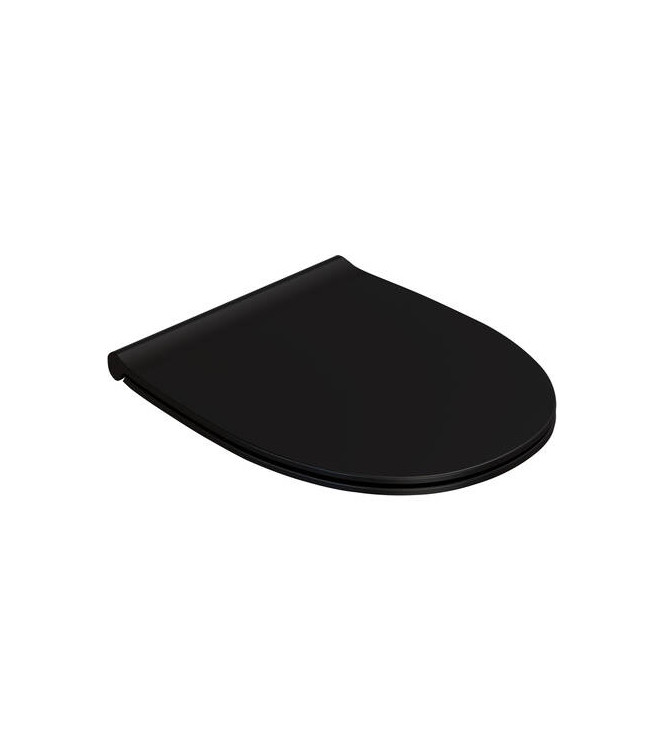 Sedile WC Globo 4ALL 48 - NERO OPACO, chiusura rallentata